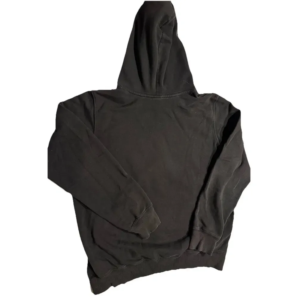 The North Face Mens Black Graphic Logo Pullover Hoodie Sz large Outdoor Relaxed